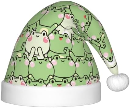 Cute Frogs Santa Hat for Kids Christmas Party Headwear