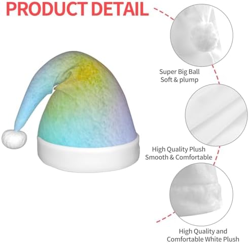 Colorful Wavy Santa Hat for Kids and Babies