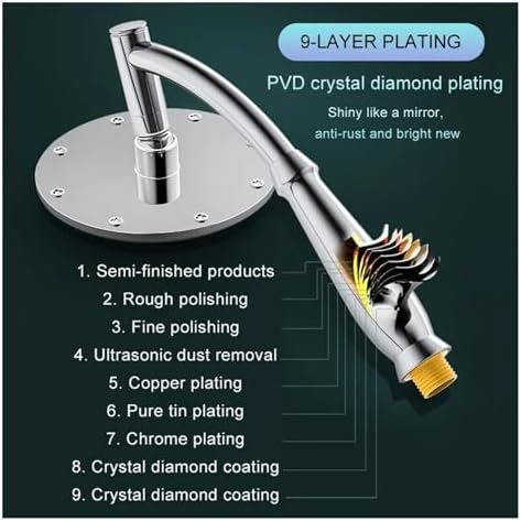 NATTCO 68 Inch Chrome Handheld Shower Head