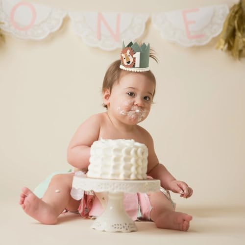 Lion 1st Birthday Crown for Baby Party
