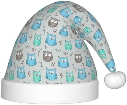 Owl Santa Hat for Kids Baby Christmas Headwear