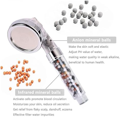 NATTCO Three-Speed Adjustable Nozzle Shower Head