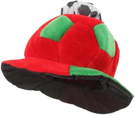 LOGOFUN Soccer Party Hats Football Celebration Cap Photo Props for International Festival