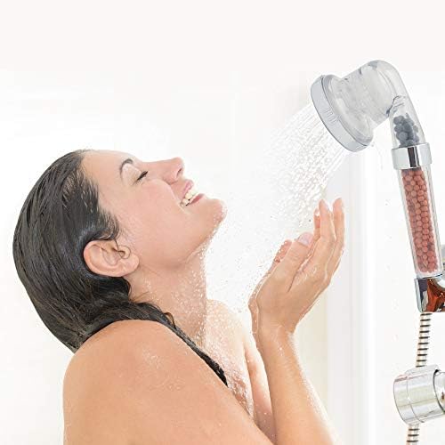 JUNISEL High Pressure Filter Shower Head with Hose and Bracket