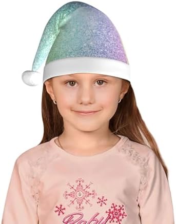 Beautiful Glitter Santa Hat for Kids Christmas Party Headwear