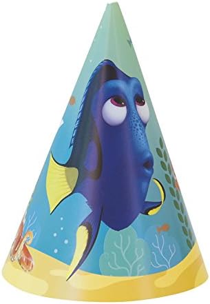 Disney Finding Dory Party Cone Hats 8 Pcs One Size