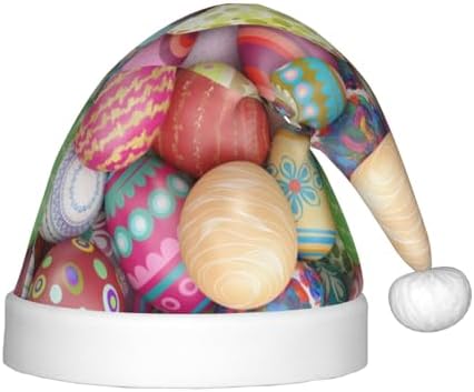 Easter Egg Santa Hat for Kids Christmas Party Headwear
