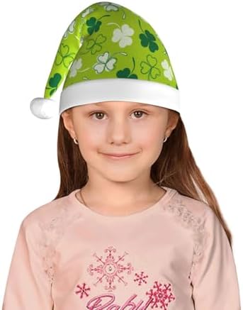 St Patricks Day Santa Hat for Kids Christmas Party Headwear 1