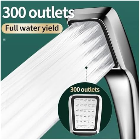 NATTCO High Pressure Hand Shower Head with Large Output Universal Adapter