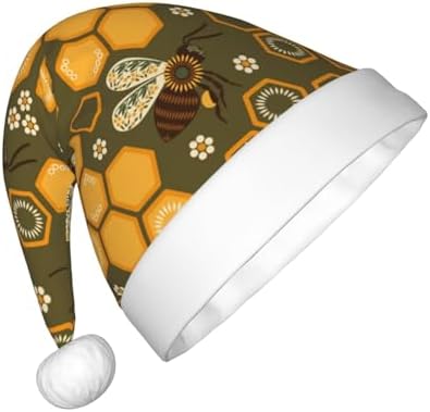 Kids Christmas Santa Hat with Honeycombs