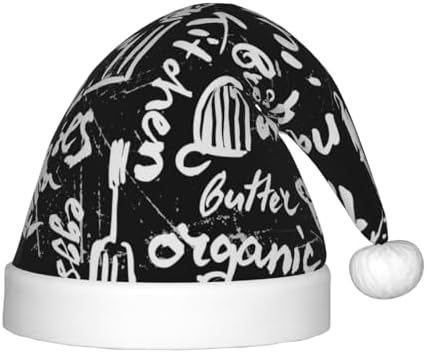 Pasta Bacon Santa Hat for Kids Christmas Party Headwear