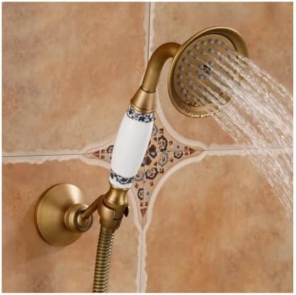 NATTCO Handheld Showerhead with Pressure Saving and Adjustable Spray