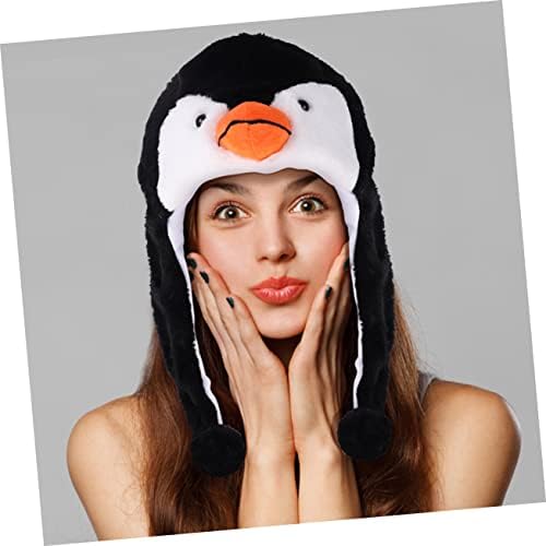 4 Pcs Penguin Cosplay Hat for Kids Party Fun Plush Headwear