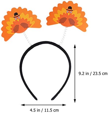 PRETYZOOM Funny Turkey Headband Set