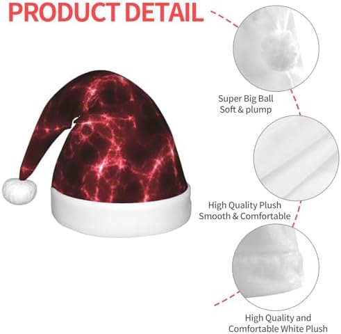 Red Line Santa Hat for Kids Baby Christmas Hat