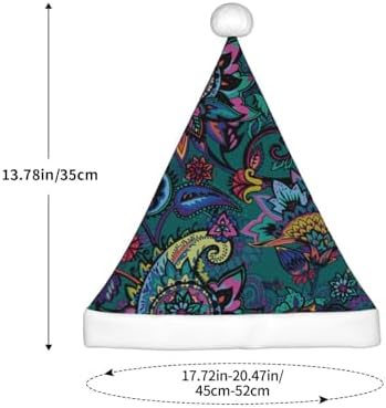 Oriental Paisley Santa Hat for Kids Christmas Party