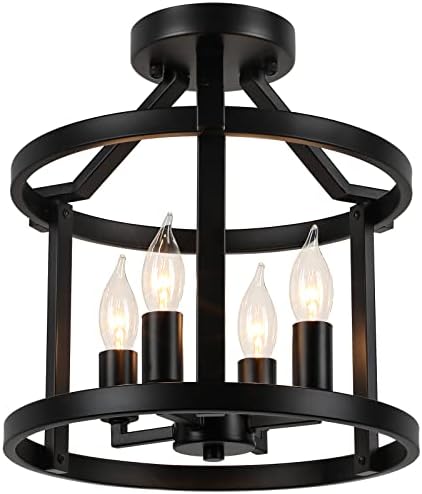 GoBright 4-Light Farmhouse Ceiling Light Fixture