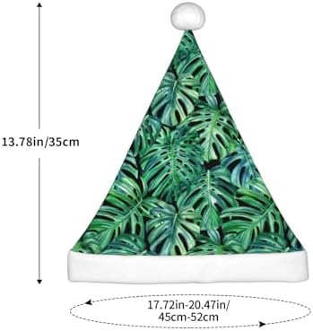 Monstera Leaf Santa Hat Kids Christmas Party Hat