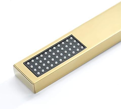 Titanium Gold Brass Handheld Shower Head with High Pressure Rain Spray