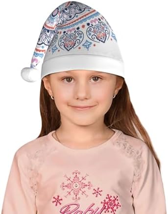 Mandala Santa Hat for Kids Baby Christmas Hat Party