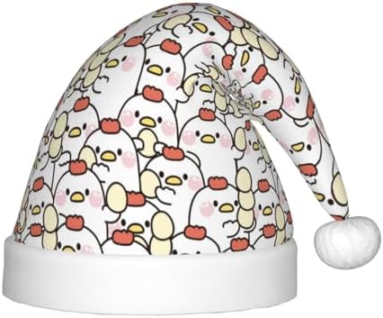 Cute Hen with Egg Santa Hat for Kids Christmas Party Headwear