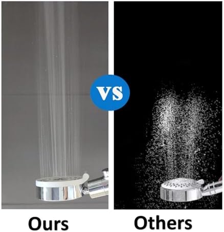 NATTCO Handheld Showerhead 5 Modes Key Stop Pressure Saving Filter