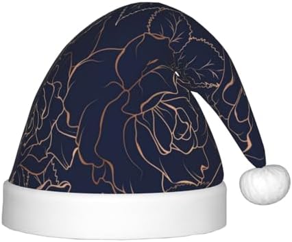 Navy Blue Santa Hat for Kids Christmas Party Headwear