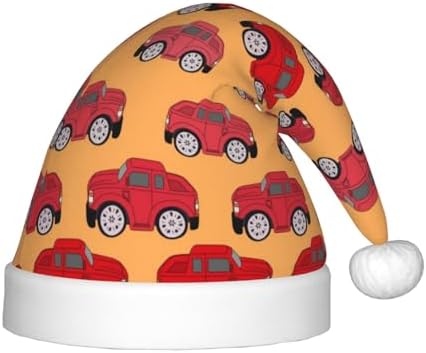 Red Cars Santa Hat for Kids Christmas Party Headwear