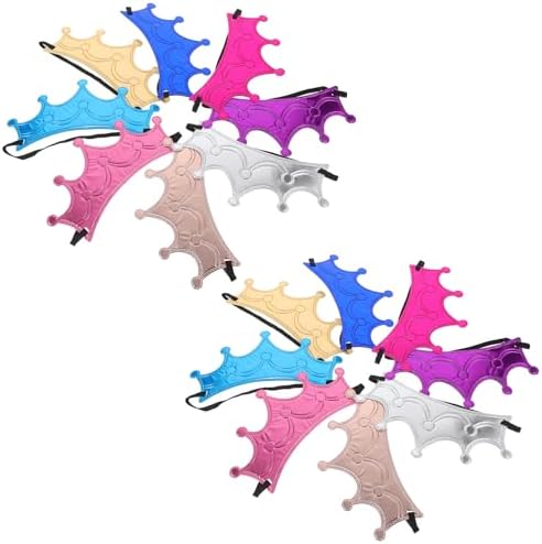 LUOZZY 16pcs Birthday Crowns for Kids