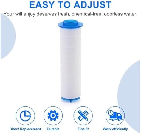 NATTCO 10Pcs Shower Head Replacement Filter Cartridge for Handheld Showerheads