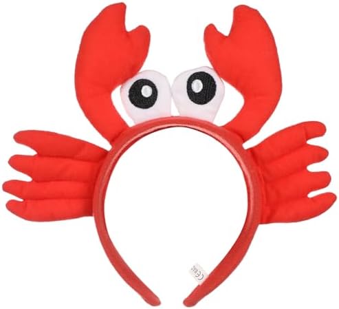 Kisangel Plush Crayfish Headband with Claws