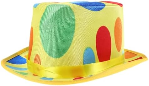 LUOZZY Colorful Clown Hat for Halloween Cosplay Party