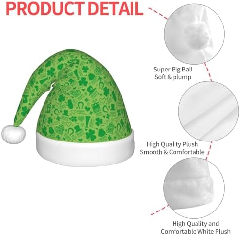 St Patricks Day Santa Hat for Kids Christmas Party