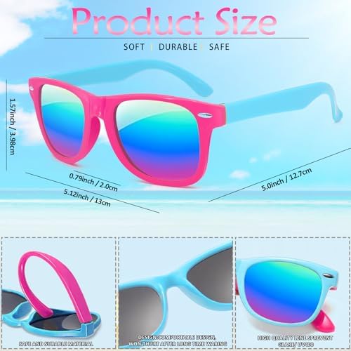 48 Pack Kids Sunglasses Party Favors Neon Bulk for Boys Girls Summer Beach Pool Birthday Supplies