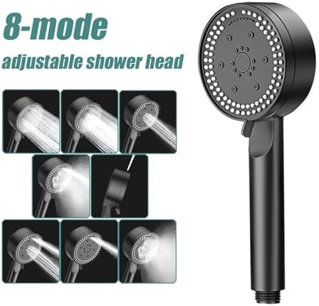 NATTCO 8 Modes Adjustable High Pressure Saving Showerhead