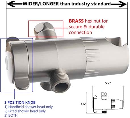 5-Inch Anti-Clog High Pressure Dual Shower Head with Handheld Spray and 5 Ft Hose