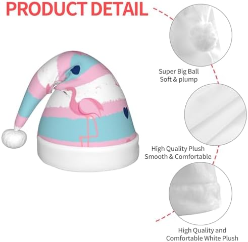 Flamingo1 Santa Hat for Kids Baby Christmas Headwear
