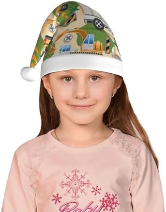 Construction Machinery Santa Hat for Kids Christmas Headwear
