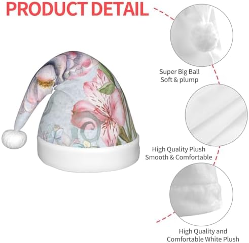 Vintage Rose Santa Hat for Kids and Babies