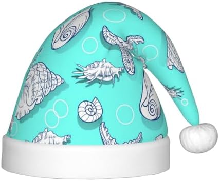 Seashell Starfish Santa Hat for Kids Baby Christmas Party Headwear