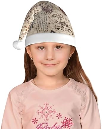 Abstract Christmas Pattern Santa Hat for Kids Baby