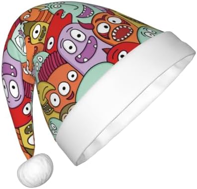 Funny Monster Santa Hat for Kids Christmas Party Headwear