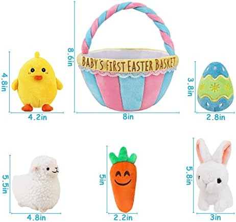 Babys First Personalized Easter Basket Stuffers Playset 6 Items