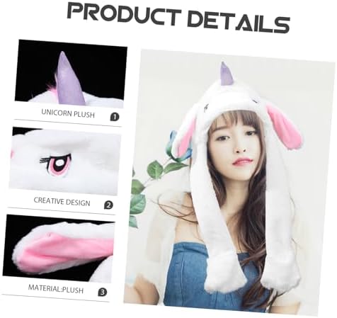 Plush Hat with Moving Ears for Kids and Adults