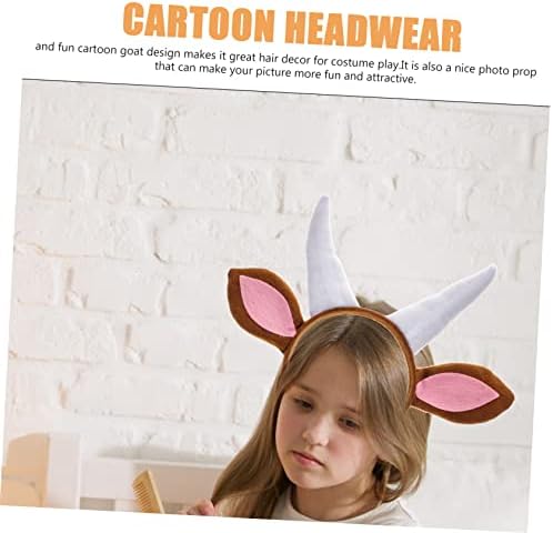 LIFKOME Goat Costume Headband for Kids and Parties