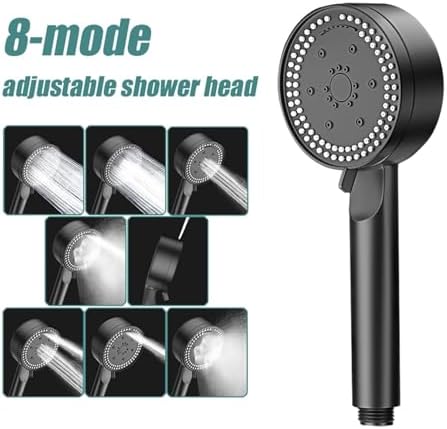 NATTCO 8 Modes Adjustable High Pressure Saving Showerhead