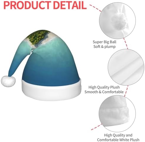 Heart-Shape Paradise Island Santa Hat for Kids