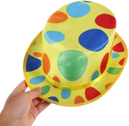 LUOZZY Colorful Clown Hat for Halloween Cosplay Party