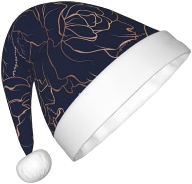Navy Blue Santa Hat for Kids Christmas Party Headwear