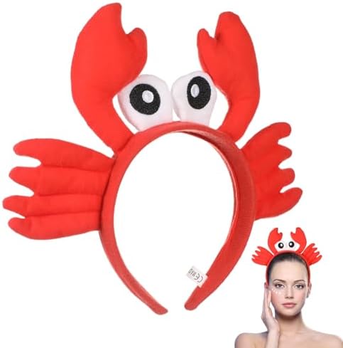 Kisangel Plush Crayfish Headband with Claws